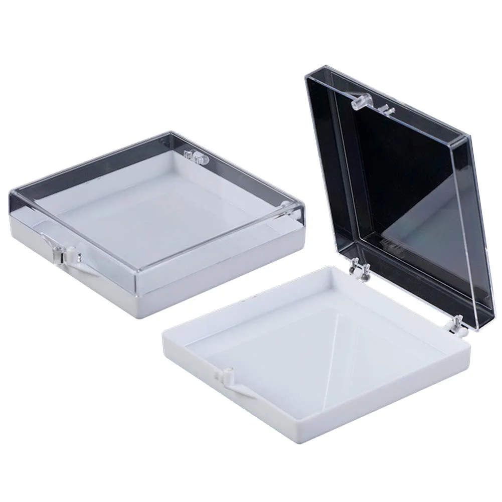 Fake Nails Storage Box Handmade Armor Storage Box Transparent Acrylic Packaging Box Square Small Jewelry Display