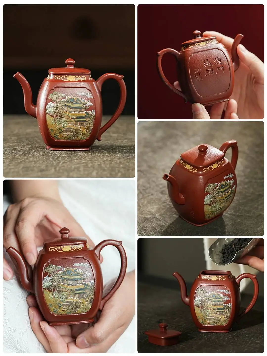 Yishuchun Classy Collection Grade Yixing Purple Clay Famous Leiyun Fully Handmade Teapot Mrs. Ximing 170C