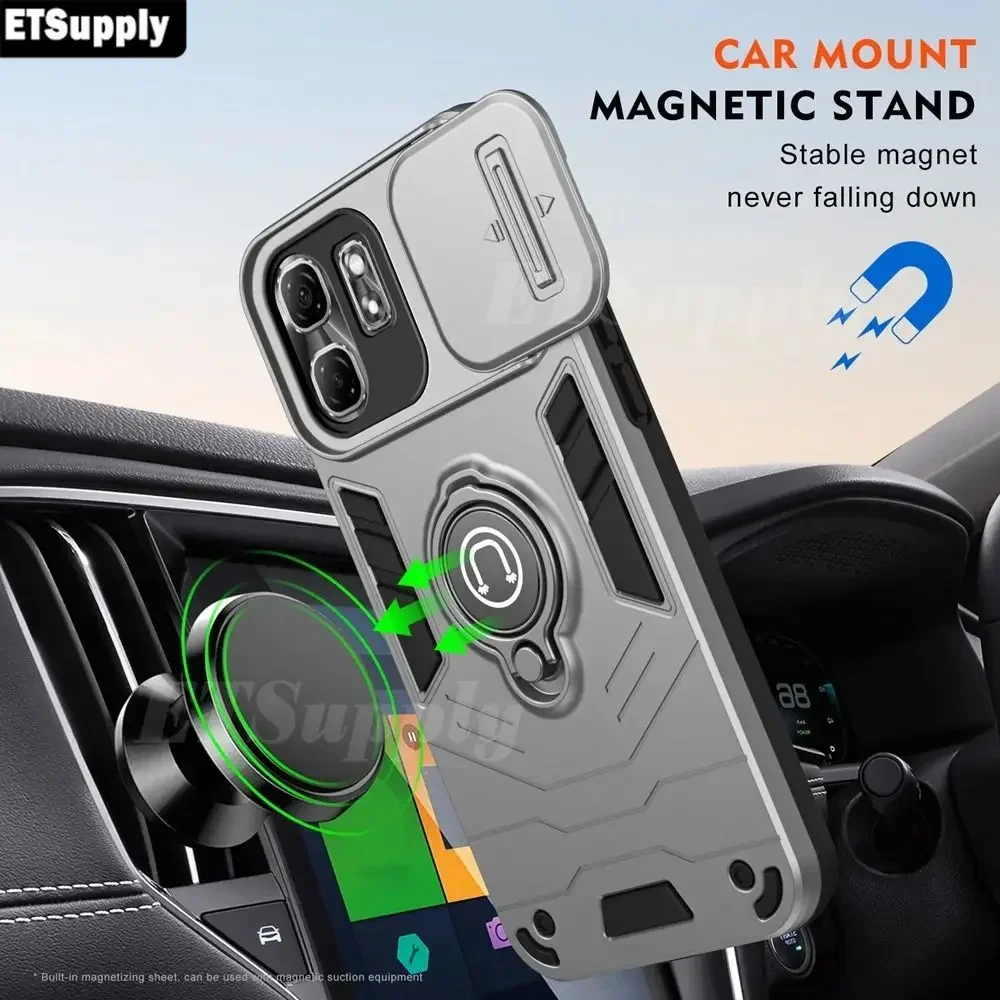 

Case For infinix Hot 50i 9 Smart Heavy Duty with Camera 360 Degree Kickstand Cover Infinix Smart 9 50i hot