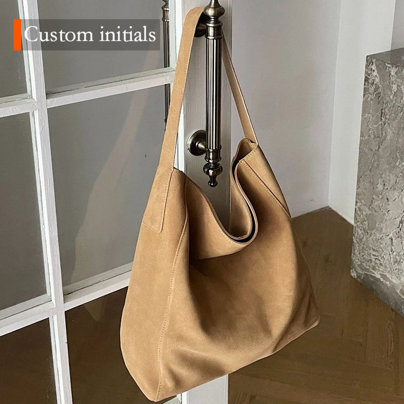 Custom Initials Natural Cowhide Tote Bags For Women Luxury Designer Handbags Purses 2025 New In Large Capacity Underarm Shoudler