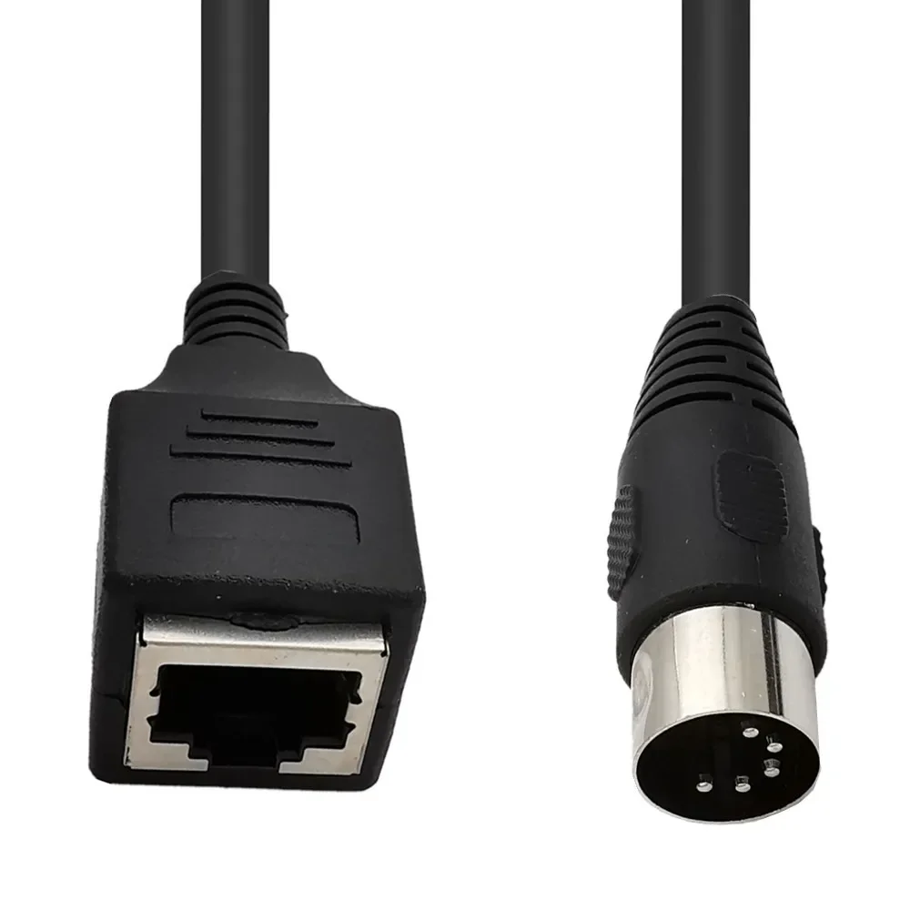 Large DIN 5pin Male & Female To RJ45 Female 8p8c Audio Connection Cable MIDI To RJ45 Adapter Cable 0.5m 1m 1.5m