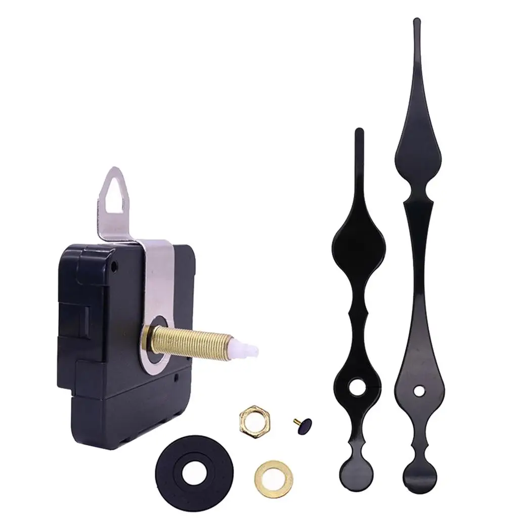 Battery Operated Wall Clock Movement Mechanism Metal Hands Kit Spare Parts for Home Wall Clock Maintenance