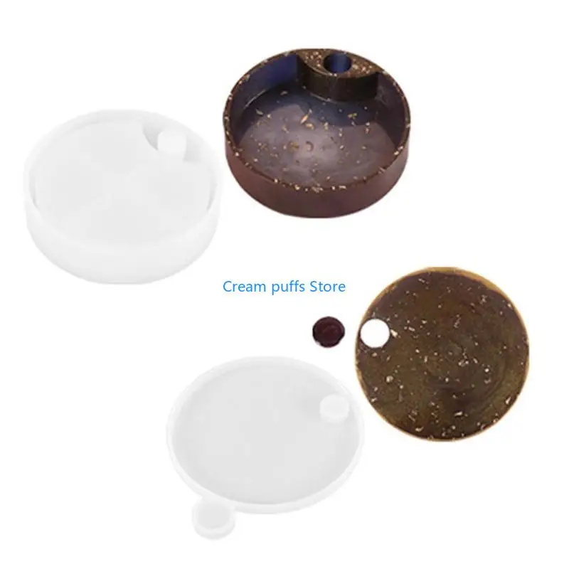 

50LE Epoxy Crystal Resin Silicone Molds Birthday Round Multi-Layer Storage Box Molds for DIY Home Decoration Jewelry Storage