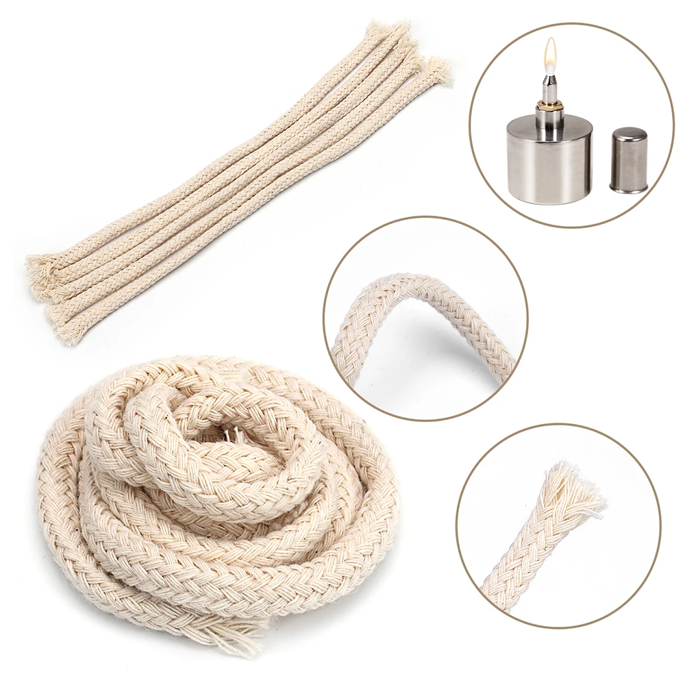 WUTA 5Pcs 20cm 100% Cotton Lamp Wick for Alcohol Burner Biology Chemistry Dental Lab Lamp With Wick Leather Craft Heating Tools view 3