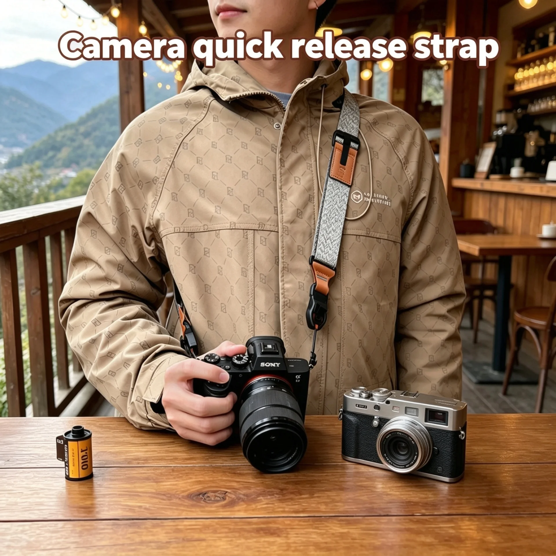 Comfort Quick Release Shoulder Strap PD Interface for Fuji XS20 XM5 Nikon ZFC Canon R6 R8 Sony Leica Camera Accessory Sling Belt