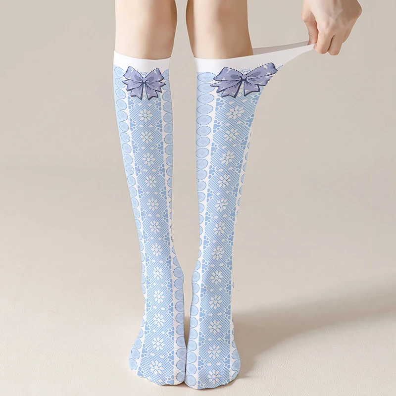 

New Pink Women Stockings Harajuku Fashion Sweet Kawaii Lolita Calf Socks Comfortable Breathable High Quality Velvet Socks чулки