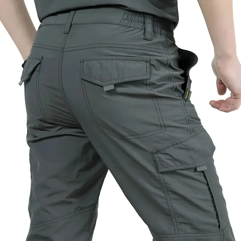 

New Modle Men's Summer Tactical Cargo Pants Men Lightweight Casual Trousers Wear-resisting Multi-pocket Outdoor Storm Pants