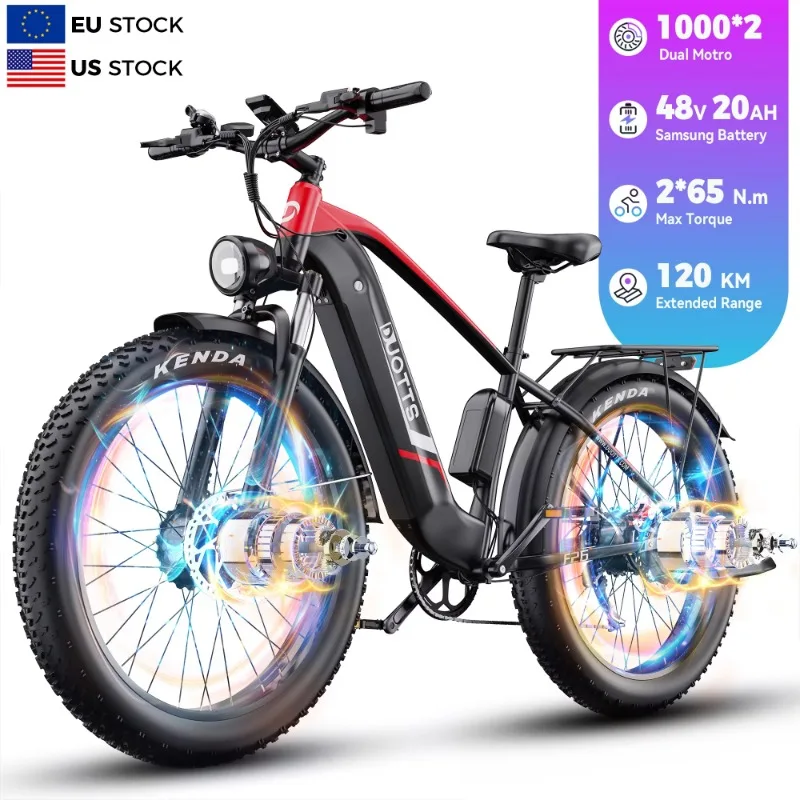 

F26 Peak 1000*2 Dual Motor E Bike Dirt Mountain Tire Ebike E-Bike Bicicleta Electrica