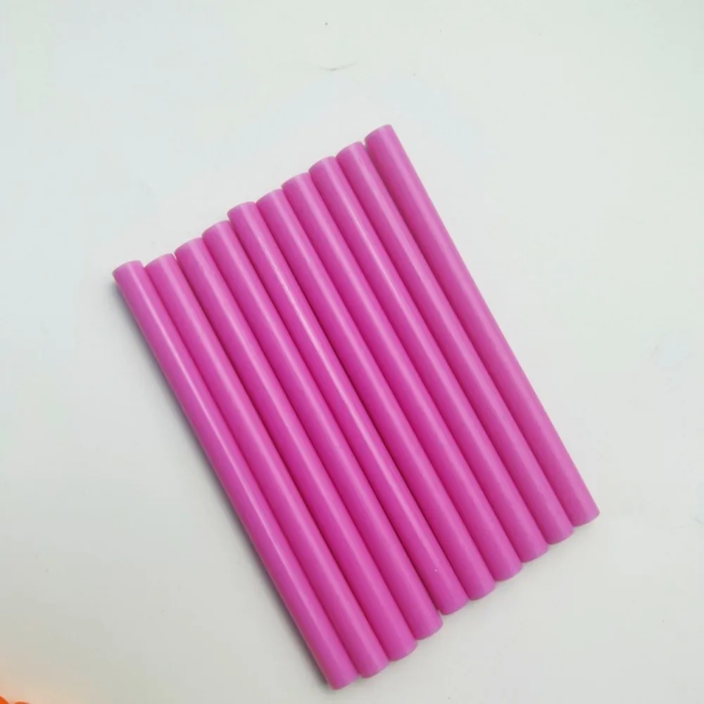 20Pcs/lot High viscosity Pink Hot melt adhesive stick Pure colour DIY Hand tools 7mm Diameter