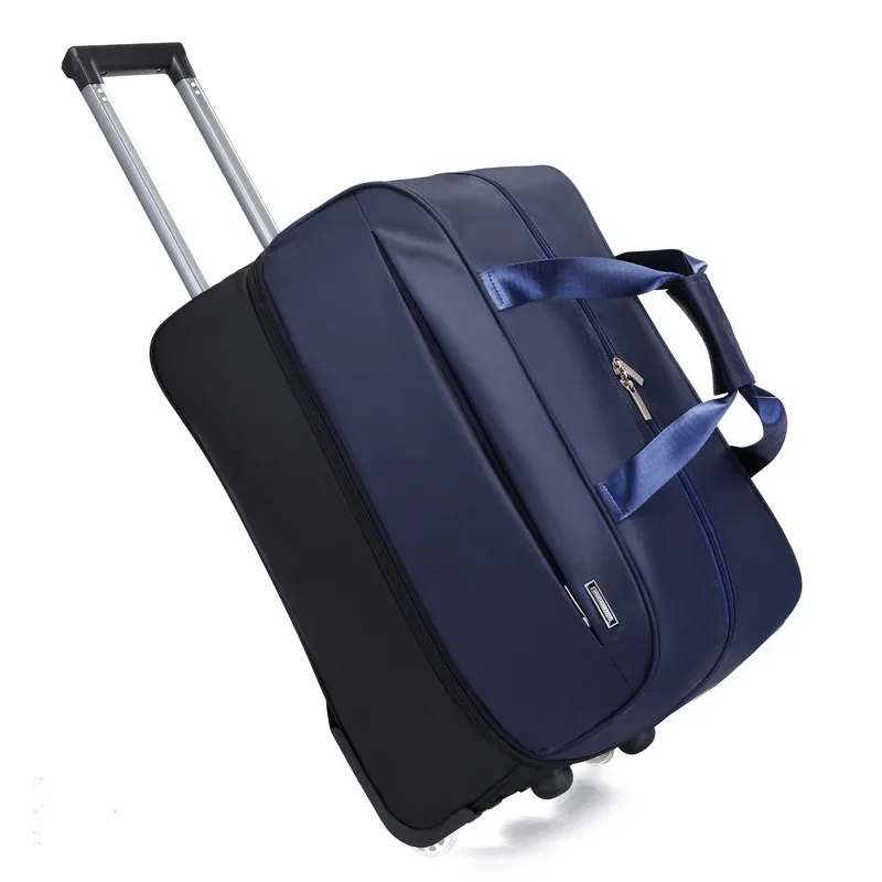 Trolley Bag With Wheels Business Short-trip Luggage Rolling Bag Trolley Suitcase Fashion Men Women Oxford Cloth Travel Bag