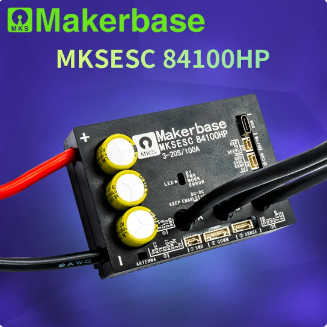 

Makerbase VESC 84100HP 84V 100A High Current With Alu PCB Based on VESC For E-Foil Fight Robot Surfboard AGV Robot