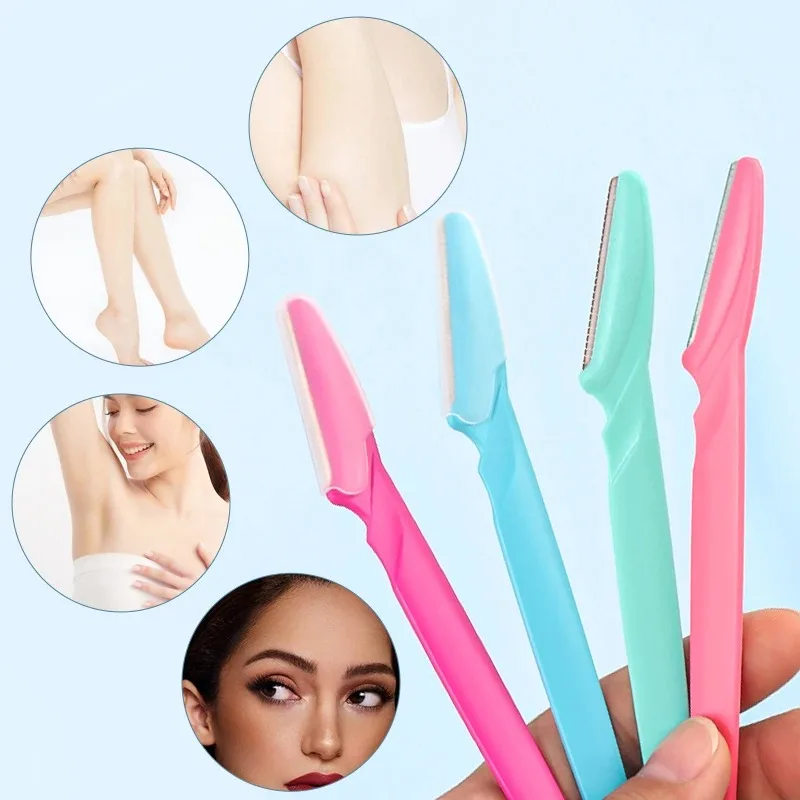 5/10/20Pcs Eyebrow Trimmer Face Blade Shaver Portable Eye Brow Epilation Hair Removal Safety Eyebrow Cutting Woman Makeup Tools