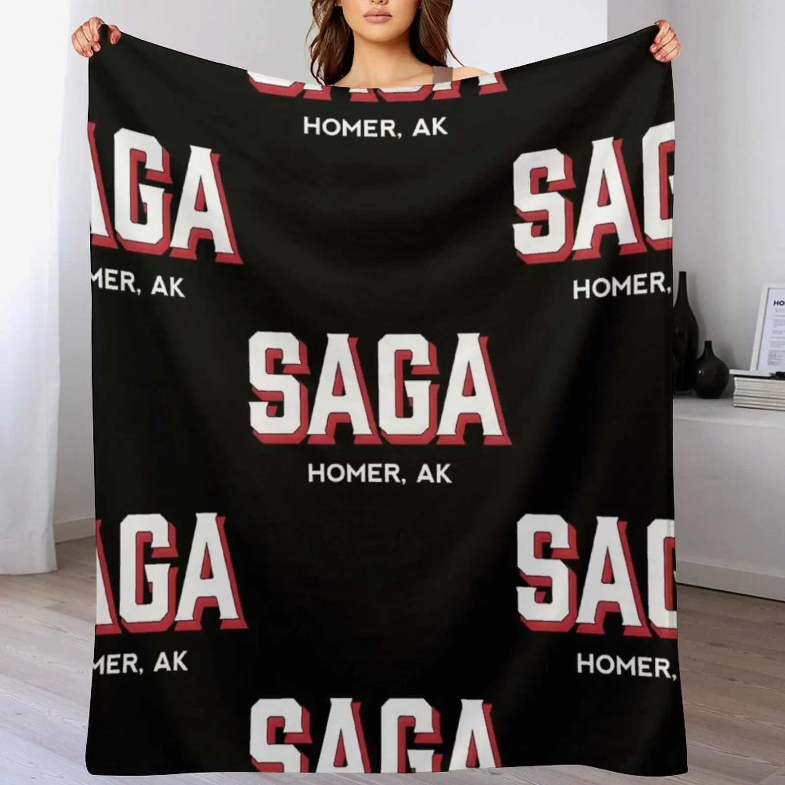 FV SAGA Throw Blanket Multi Use Warm Blanket for Living Room Bedroom
