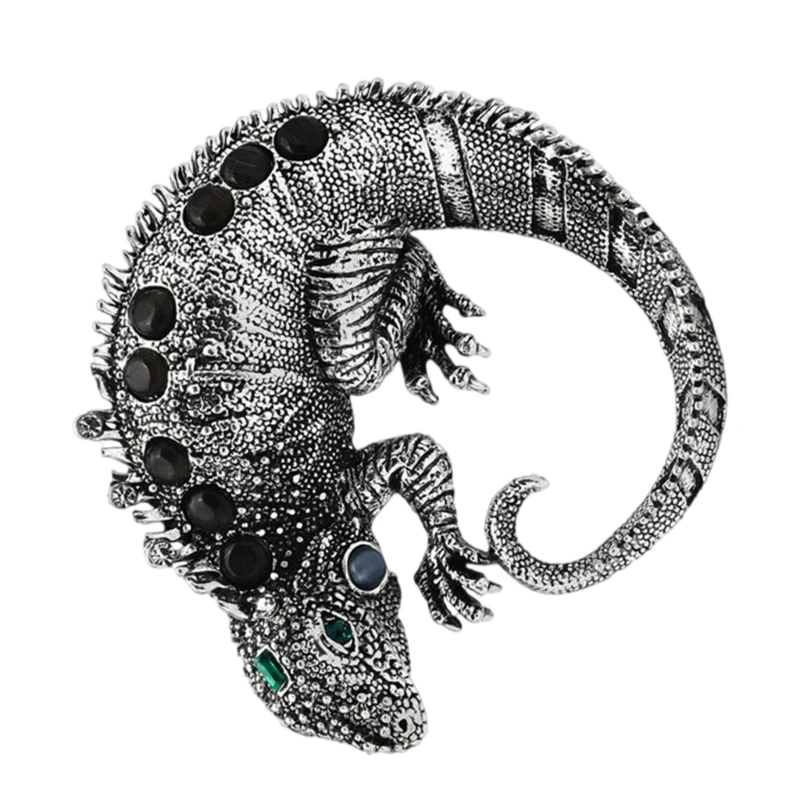 Exquisite Rhinestones Brooch Animal Lapel Pin Clothing Embellishment Fashion Jewelry for Parties and Dates image 3