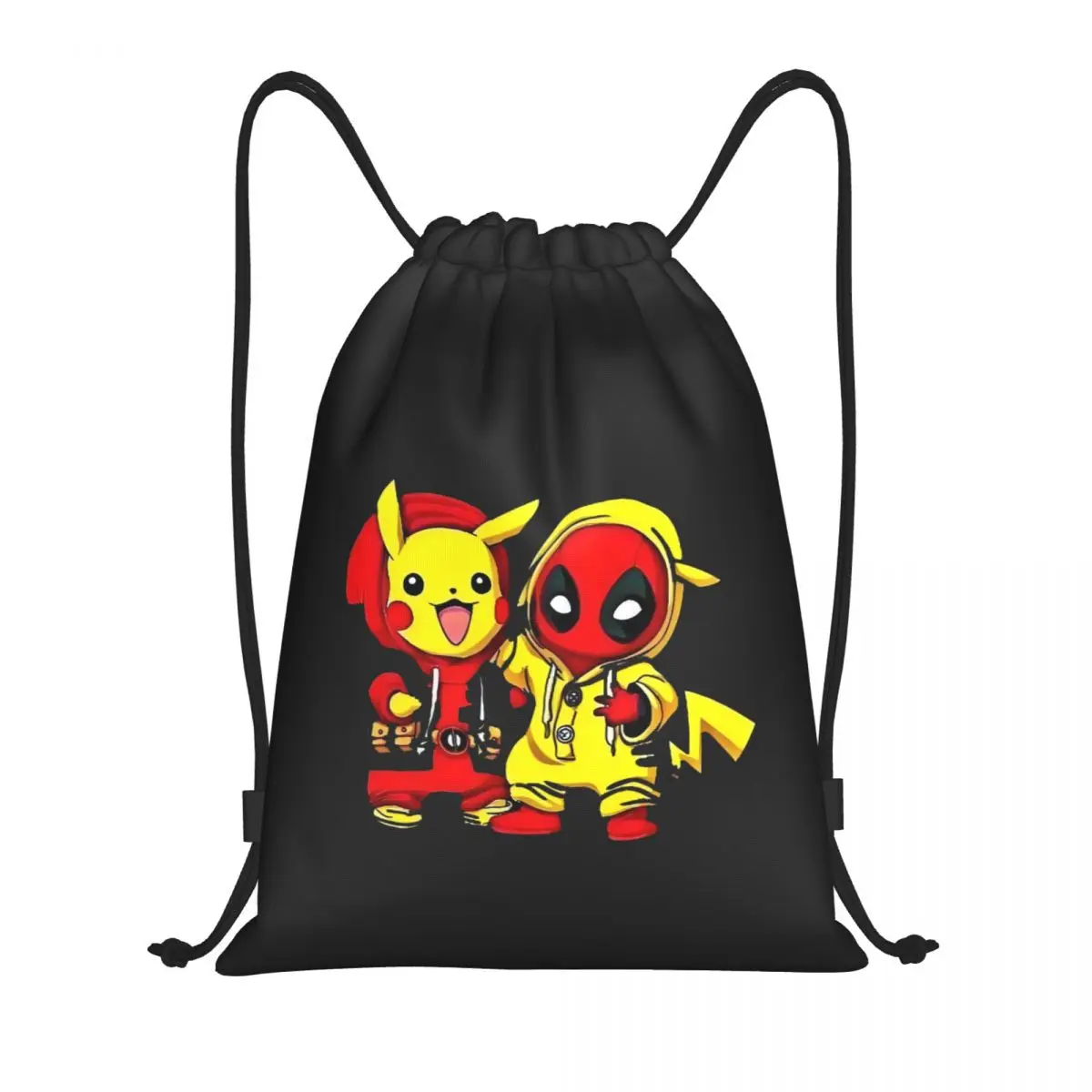 

Рюкзак на шнурке P-Pikachus на заказ, сумки для женщин и мужчин, легкая серия, видеоигры, спортивный рюкзак для спортзала, мешки для покупок