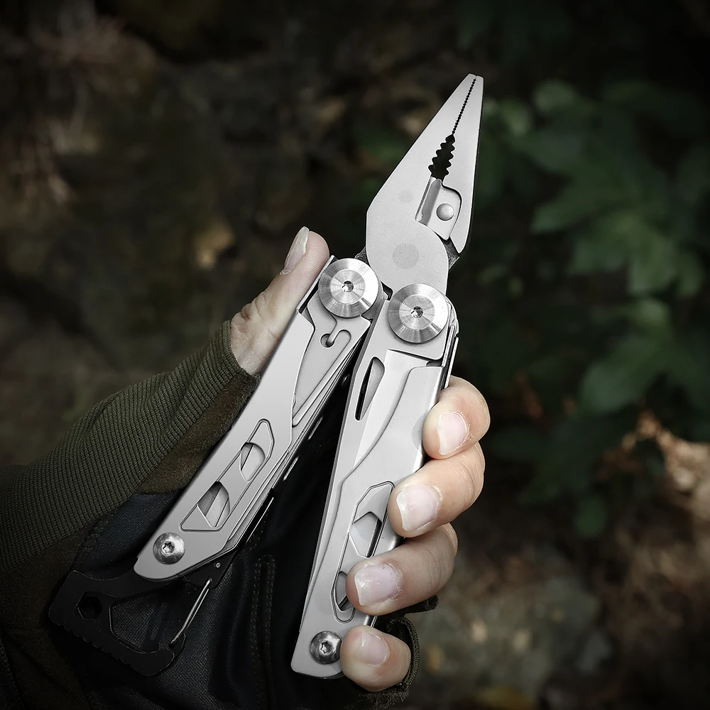 Professional Stainless Steel Multitool Pliers Pocket Knife, Bottle Opener, Screwdriver with Nylon Sheath ,Apply to Camping Hunti