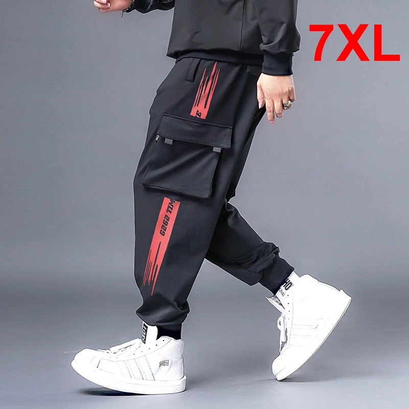 

Big Size 7XL Hip Hop Streetwear Cargo Pant Men Oversize Pants Sweatpants Male Jogger Casual Fashion Trousers Plus Szie HX527