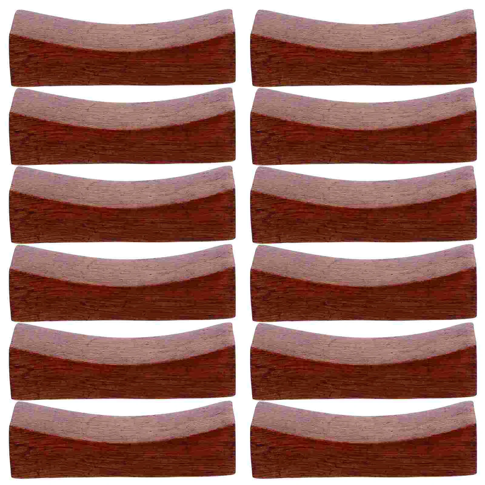 

12 Pcs Tableware Single Concave Chopstick Rest Kitchen Utensils Lightsaber Wooden Home Chopsticks