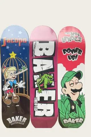 Baker Skateboard Deck - Made with 100% Canadian Maple, 7 Ply Construction, Double Rocker