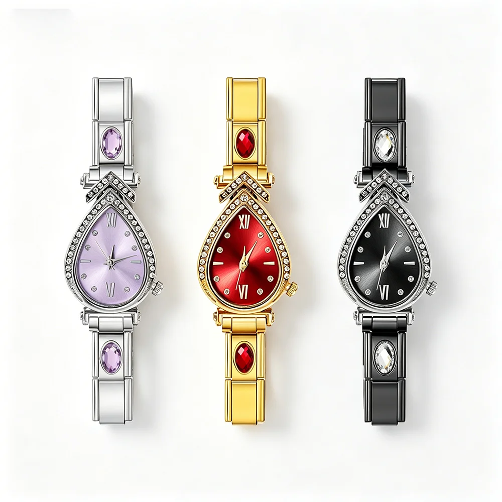 URING DIY Colorful Oval Zircon - Jewelry Making Watches recension och pris