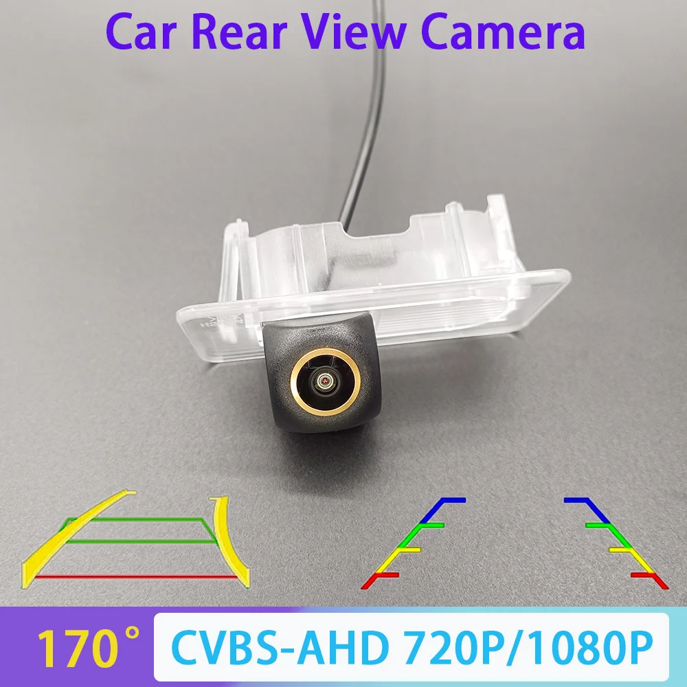 170 Degree AHD 1080P CVBS Reverse Backup Rear View Camera for Toyota Corolla 2015 Car Dynamic Trajectory/Ruler AHD 720P NTSC PAL