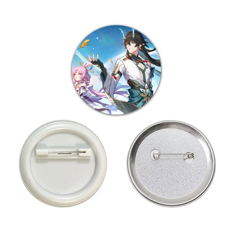 لعبة هونكاي: ستار السكك الحديدية شارات الأحد كافكا Feixiao دبابيس الكرتون الشكل التلبيب دبابيس للملابس القبعات زينة الأصدقاء الهدايا #3