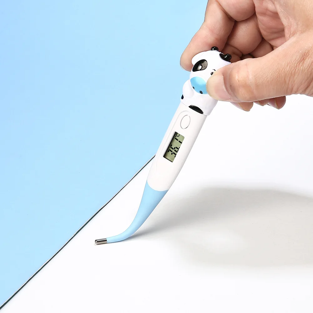 Termómetro electrónico para mascotas con pantalla LED, herramienta de equipo médico veterinario para mascotas, punta suave segura, medición de temperatura Rectal