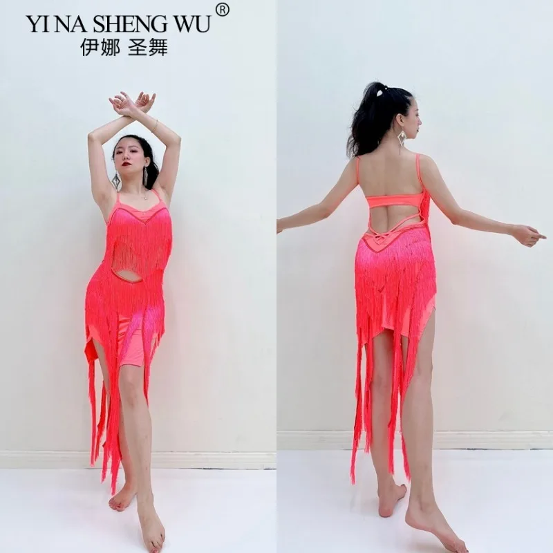 Vrouwen Buikdans Praktijk Uniformen Kwastje Rok Oosterse Danskleding Latin Salsa Prestaties Kostuum Groepsklasse Outfit