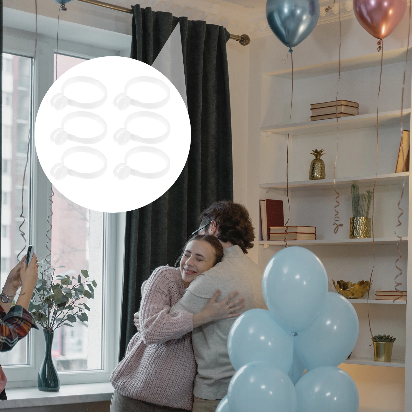 кольца для штор, пластиковые сверхпрочные