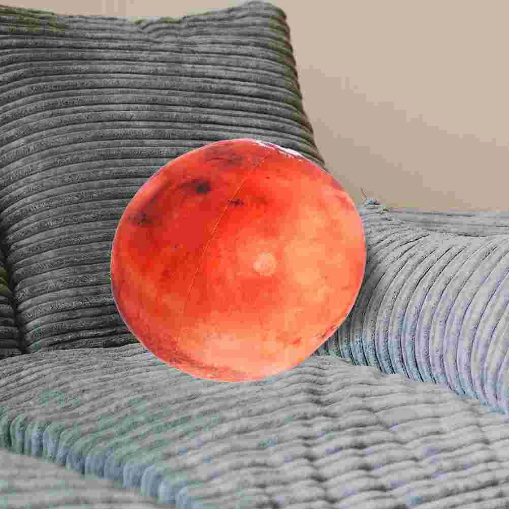 Moon Pillow Toy Furry Cushion Stuffed Ball Shape Throw Spherical Soft Plush Planet Round Figure Toys