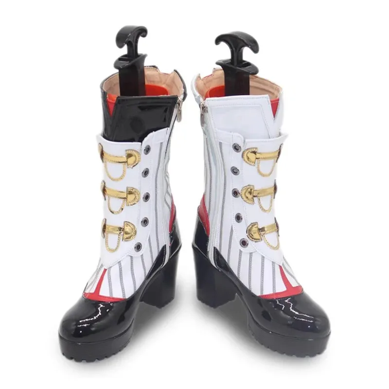 Zenless منطقة صفر يي شوان تأثيري أحذية بيضاء أحذية عالية شعر مستعار النساء الفتيات Yunkui قمة هالوين كرنفال الدعائم الحفلات goi/6