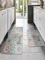 bohemian print pattern carpet floor mat Non-slip absorbent wear resistant decorative carpet Kitchen living room carpet