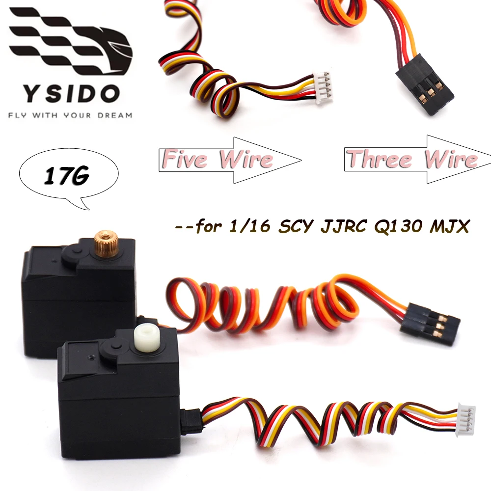 17G Metall-Digitalservo für SCY 16101/16102/16103/16201 JJRC Q130Pro MJX 16207 16208 16210 1/16 Ferngesteuertes RC-Auto Ersatzteil