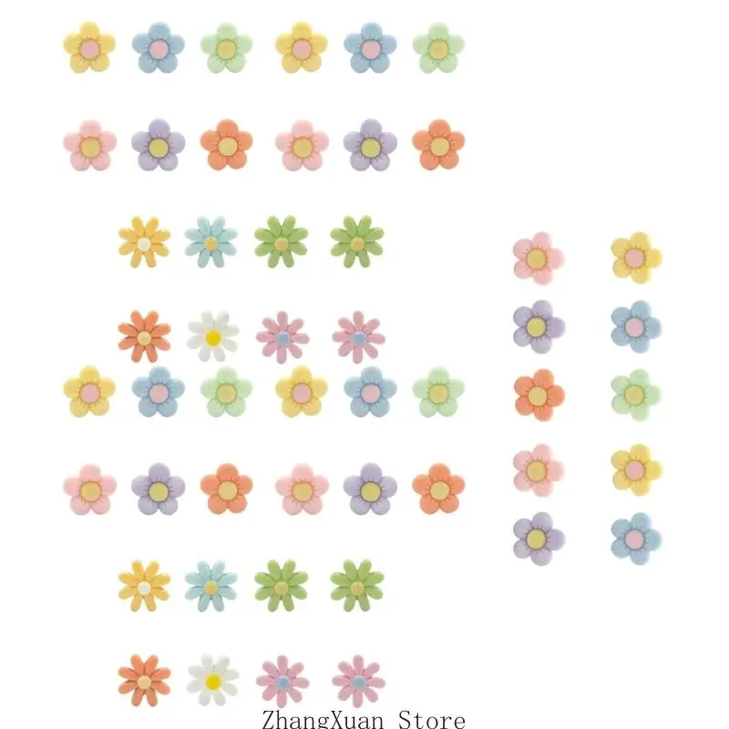Blumenverzierungen für DIY-Bastelprojekte, sanfte und kräftige Töne für Heimbastelarbeiten, kreative Workshops und Enthusiasten – Detail 4