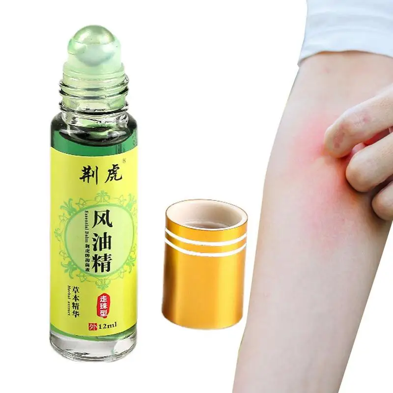 Bálsamo Roll-on, aceite de viento de tigre, esencia para aliviar la mareos, dolor de cabeza, mareos en movimiento, aceite refrescante para prevenir mosquitos, aliviar la mareos