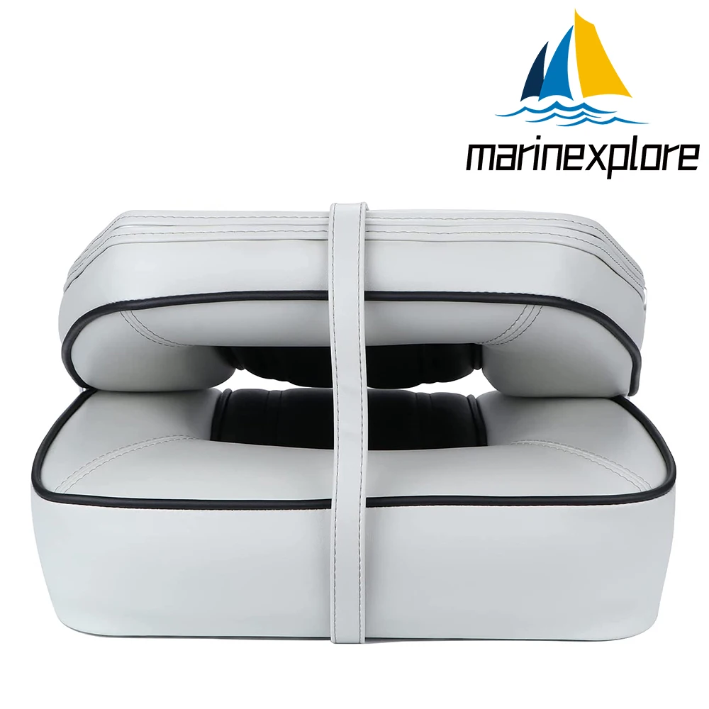 Boat Seat Chair model with Ergonomic Design Folding UV Anti-corrosion Leather Boat Chair Contoured Back Fishing Boat Accessories