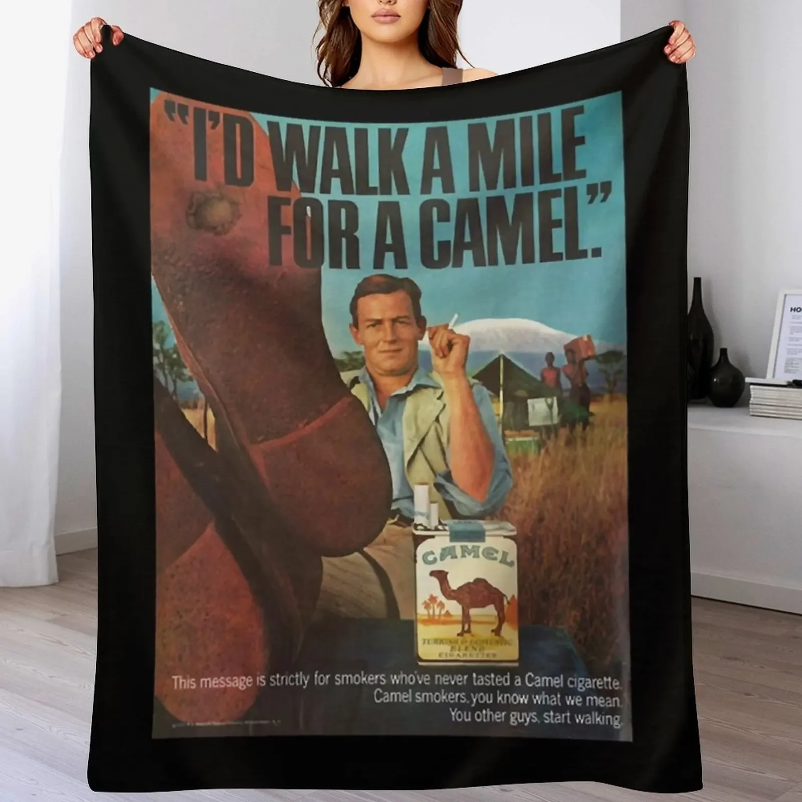 

Camel Throw Blanket All Weather Soft Throw Blanket for Sofa