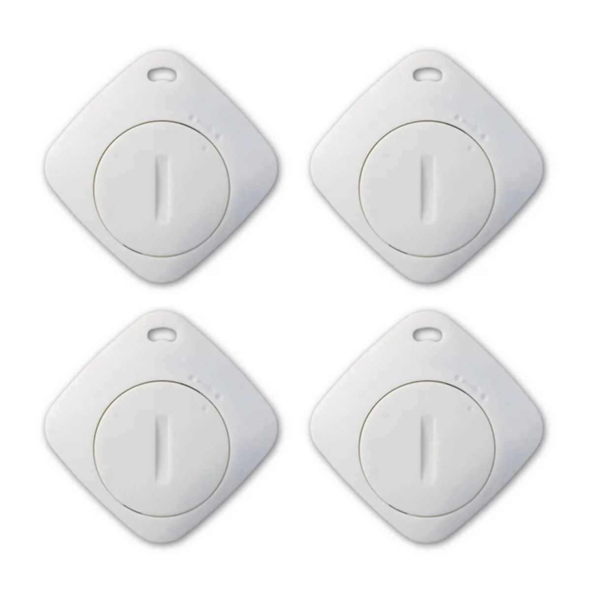 

4PCS Bluetooth GPS Tracker Finder with for Find My Global Network for Keys Bags Wallets Suitcase for IOS White