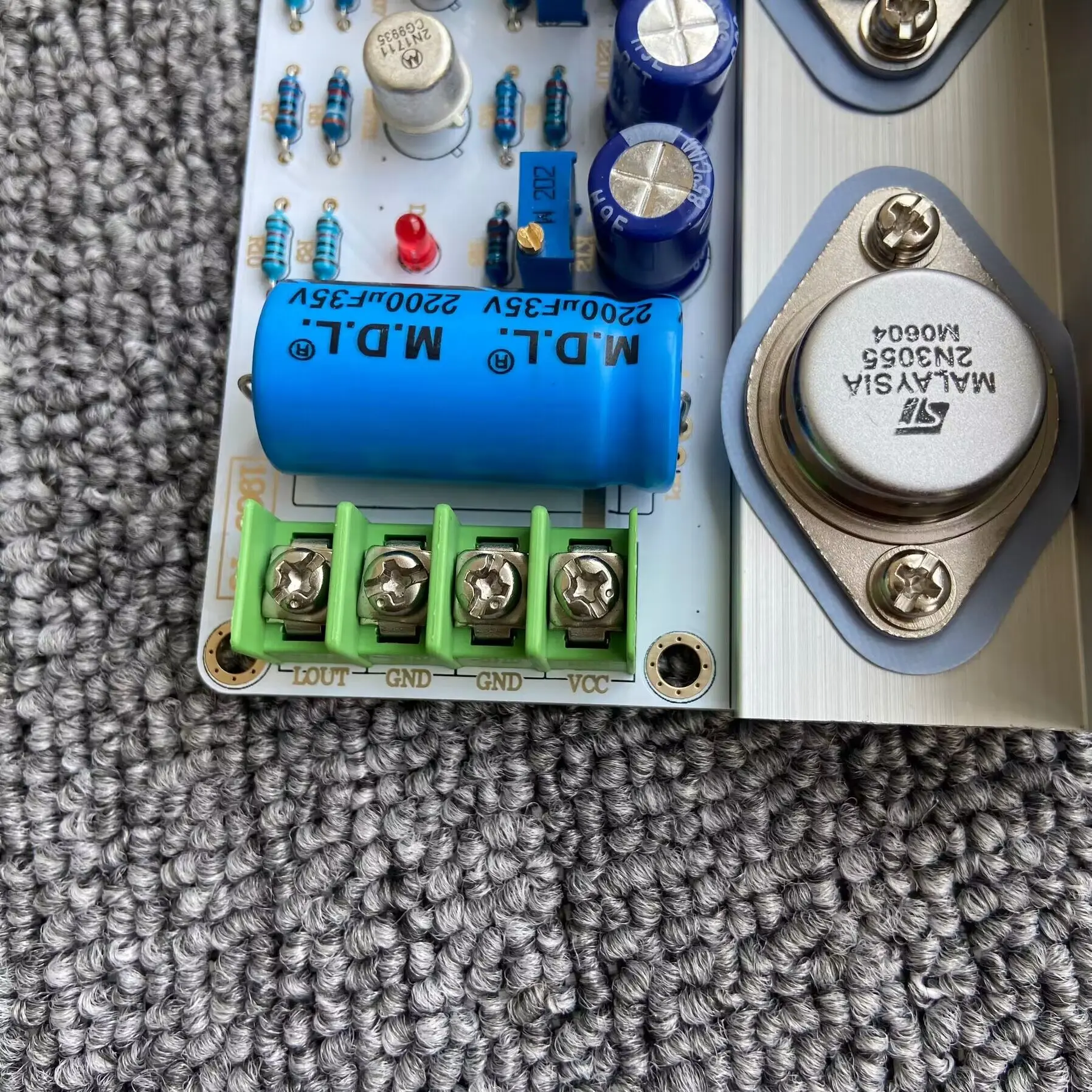 GHXAMP Hifi JLH 1969 Verstärker Audio Klasse-A-Verstärkerplatine Stereo für 3-8 Zoll Breitbandlautsprecher 2N3055 Fertig montiert 2 Stück – Detail 10