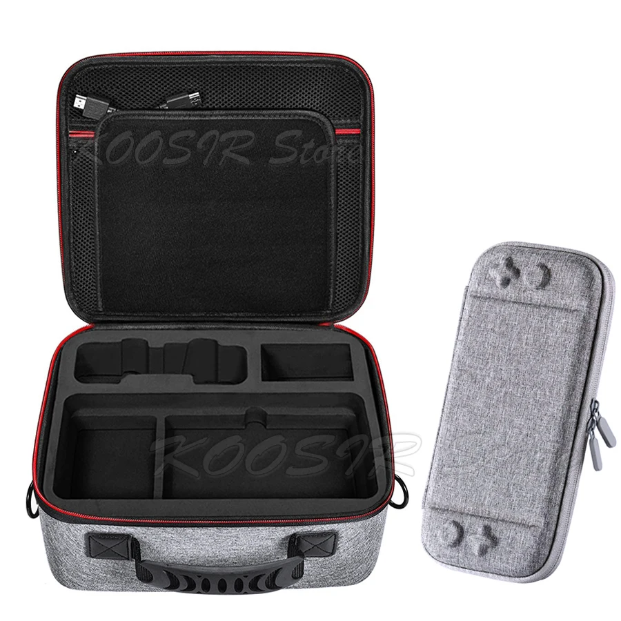 6 في 1 الألعاب اكسسوارات مجموعة مع تحمل حقيبة واقي للشاشة فيلم Joycon غطاء سيليكون بطاقة الألعاب الحال بالنسبة نينتندو سويتش