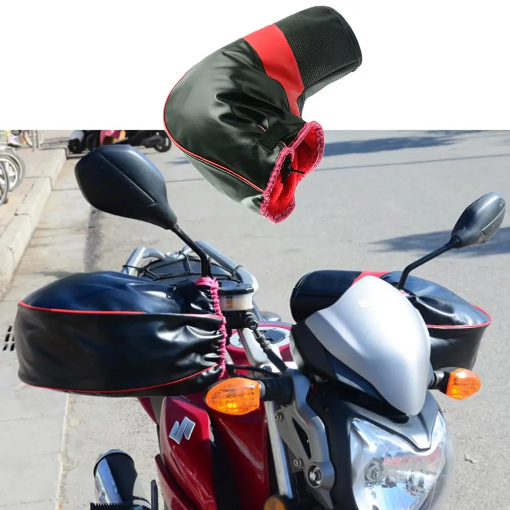 

Warm Winter Motorcycle Scooter Bike Handlebars Hand Muffs Gloves
