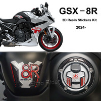 GSX 8R Tank Pad Stickers Motorcycle 3D Resin Protection Stickers Kit Waterproof Anti-scratch Protector for Suzuki GSX 8R 2024