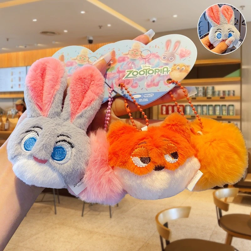 حار ديزني أنيمي Zootopia 2 ألعاب من نسيج مخملي قلادة شخصيات كرتونية لطيف محشوة دمية على ظهره المفاتيح #2