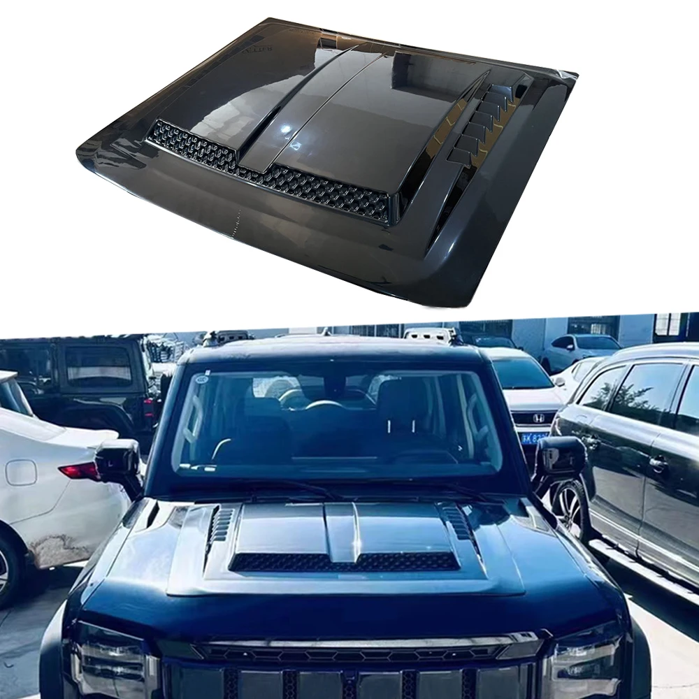 

For Chery Jetour Traveller T2 2023 2024 Car Hood Cover Hood Decorative Stickers Bonnet Decorative cover Exterior Accessories
