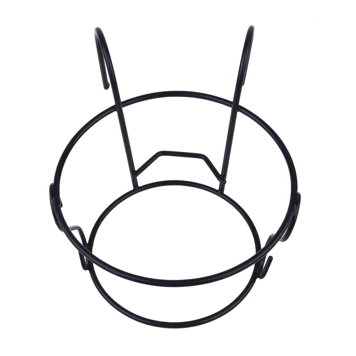 

1Pcs Balcony Railing Flower Stand Iron Art Basket European Style Suspended Fence Flower Holder Rust Resistant Black