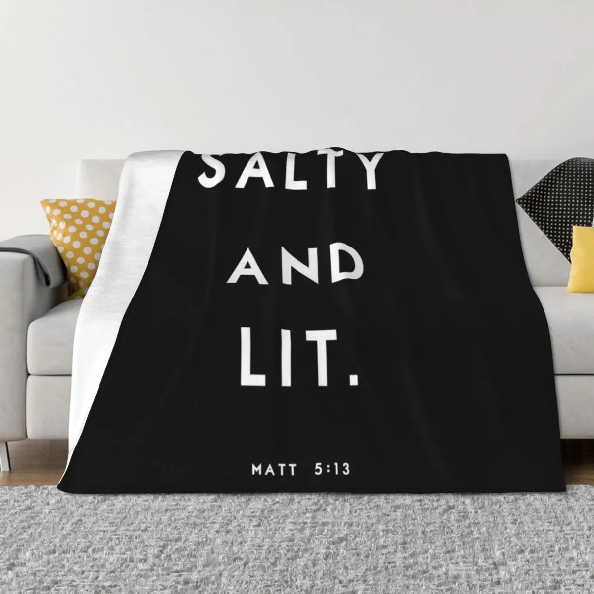 

Salty and Lit Throw Blanket Luxury Brand Custom Personalized Gift Blankets