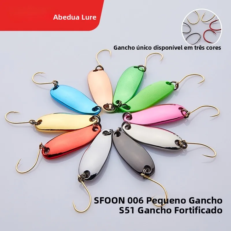 conjunto-de-5-iscas-artificiais-flasher-blade-com-gancho-Unico-e-detalhes-dourados-para-pesca-em-riachos-e-rios-da-apada-outd