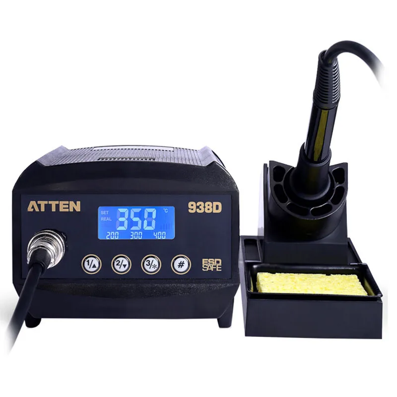 

ATTEN AT938D Soldering Station 60W Digital Soldering Iron Lead-free Soldering Constant Temperature Adjustable Mobile Repair Tool