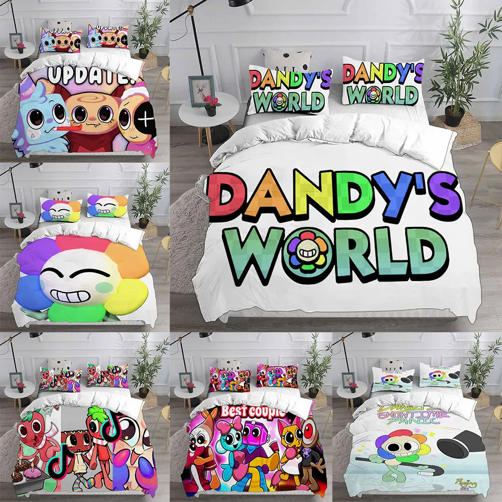 

Dandy's World Bedding Sets Bed Cover Comforter Duvet Cover Pillow Case 2-3 Pieces Sets Teenagers Children's Gifts