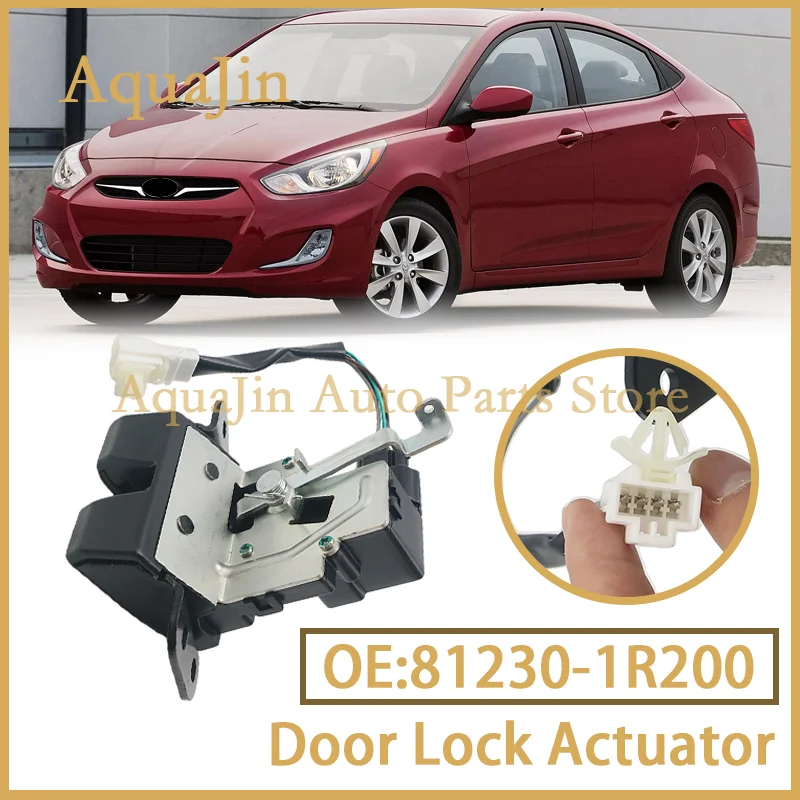 81230-1R200 New Trunk Lock Actuator Tail Gate Latch For Hyundai Accent Verna Solaris MK4 2011~2016 1.4L Hatchback OEM 812301R200